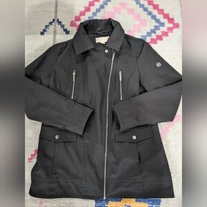 Michael Kors Black Trench Coat - Women's Size L